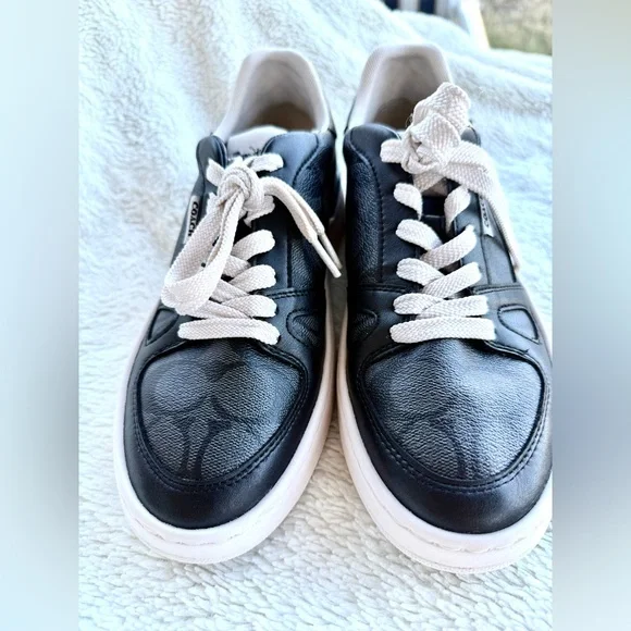 COACH‎ Clip Court Low Top Sneaker BLACK SIZE 8B - Picture 4 of 11